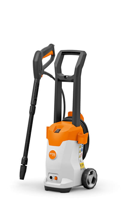Idropulitrice elettrica Stihl RE 80 ad alta pressione compatta e leggera.