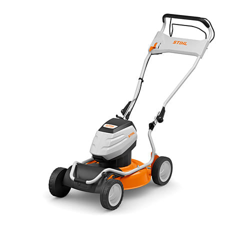 Rasaerba a batteria trazionato Stihl RMA 2 RPV mulching professionale.