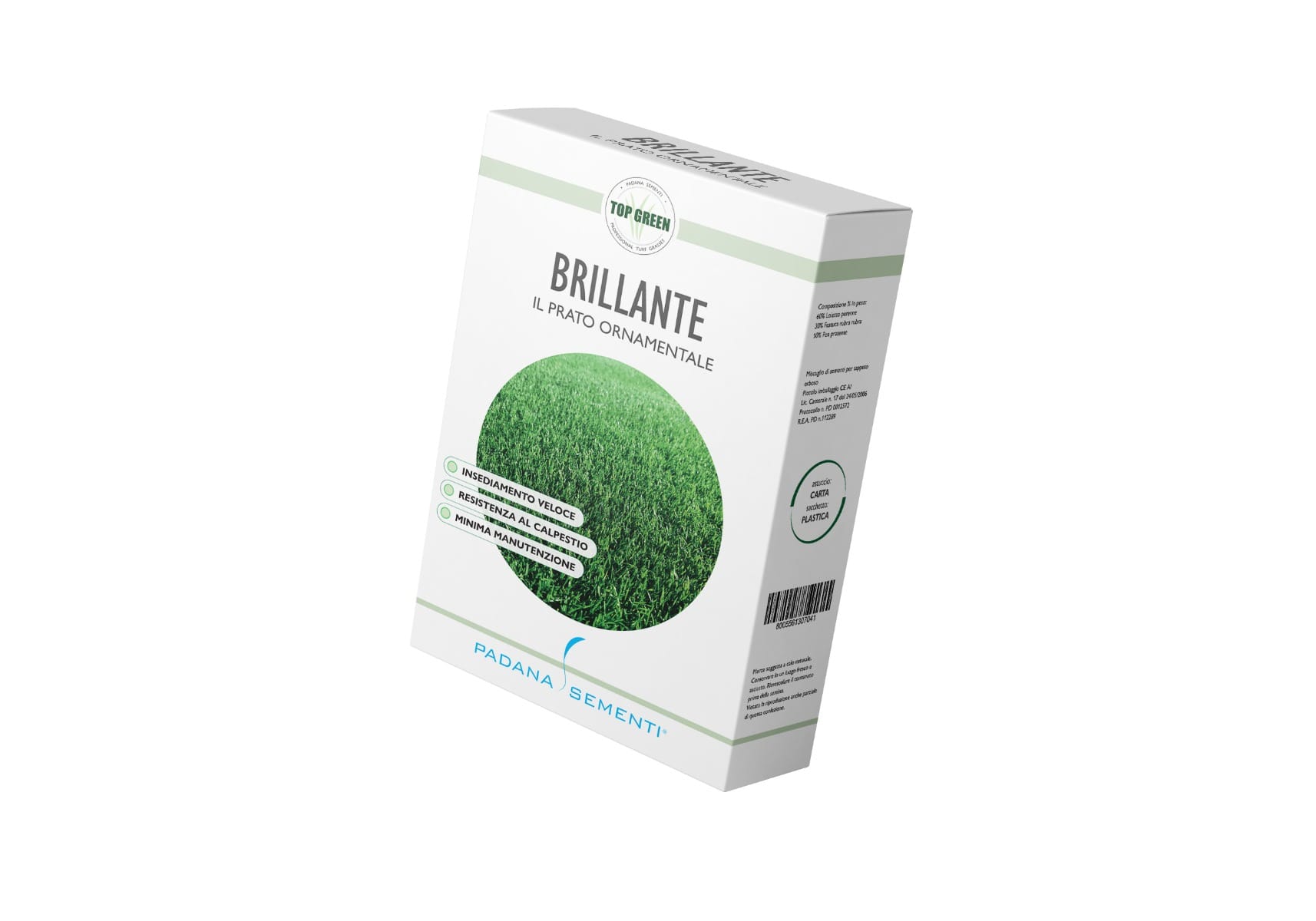 Seme per prato Padana Sementi BRILLANTE astuccio da 1 KG