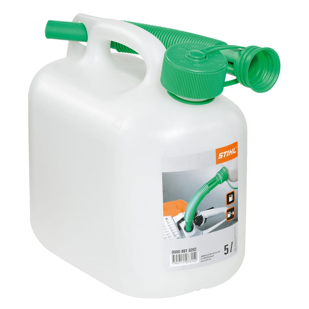 Tanica Stihl 5 litri per benzina trasparente omologata.