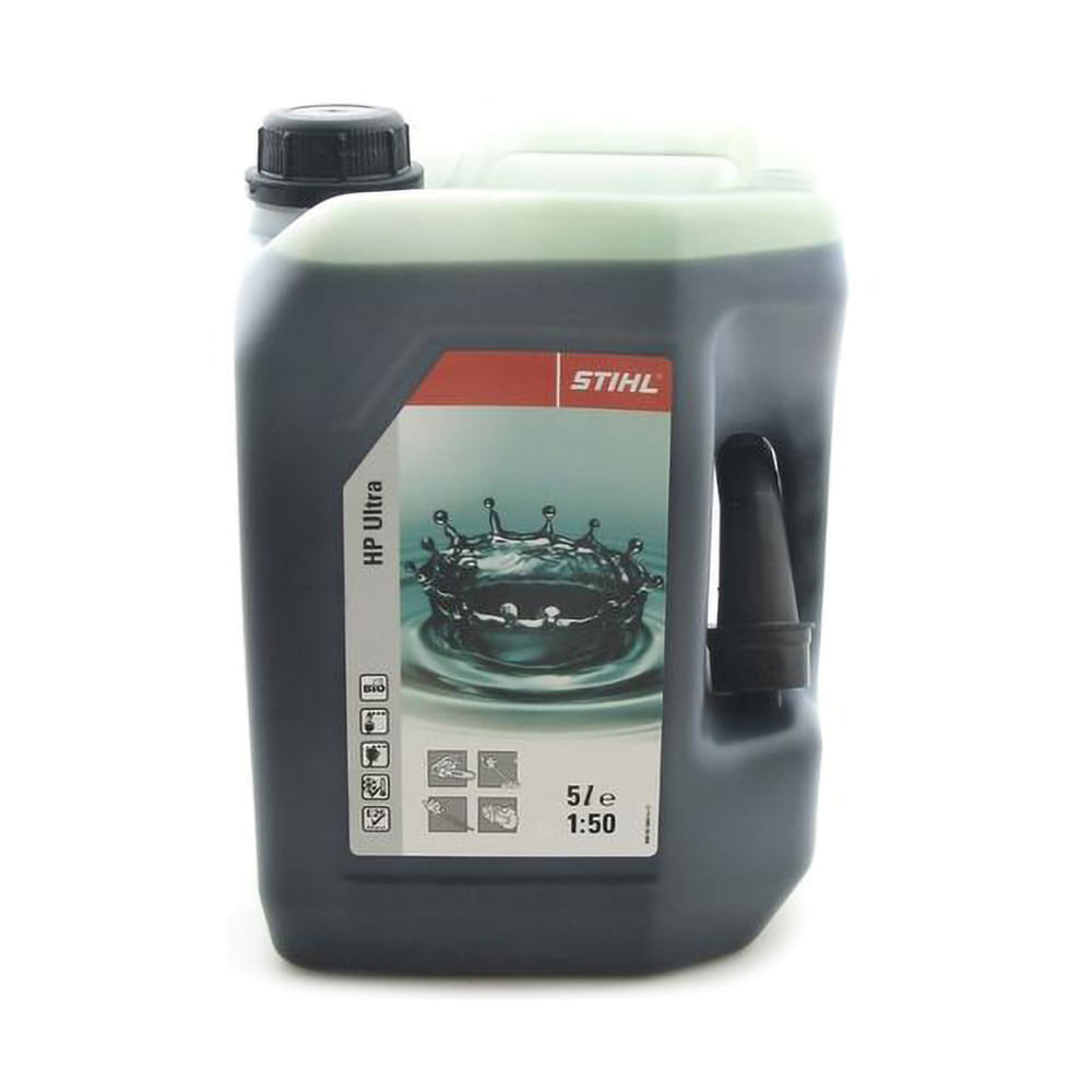 Olio HP ULTRA Stihl 5 Lt totalmente sintetico per motore a 2 tempi.