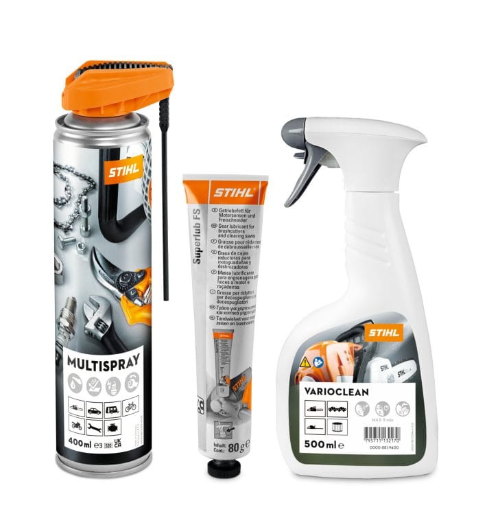 CARE & CLEAN KIT FS STIHL PLUS per pulizia e manutenzione decespugliatori.