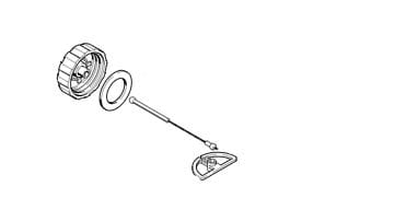 Tappo serbatoio Stihl per MS 170 - 180 - 190T - 017/018 e MSA
