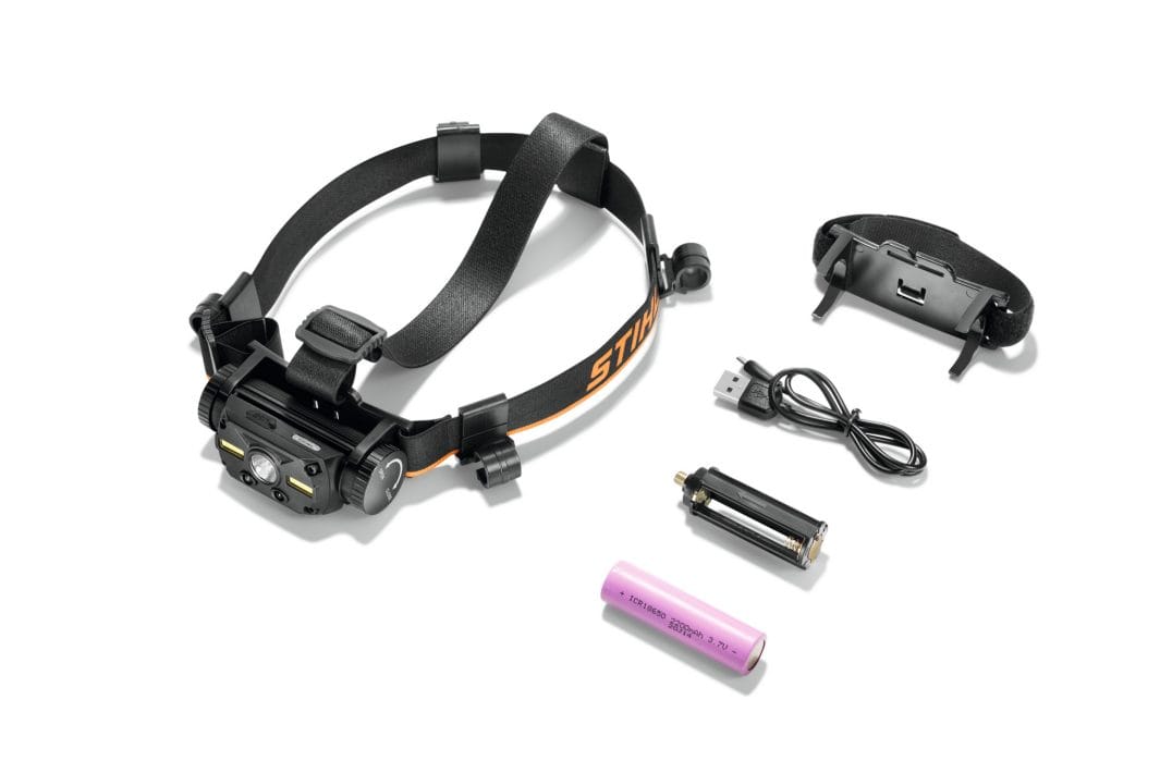 Torcia frontale Stihl con supporto per casco