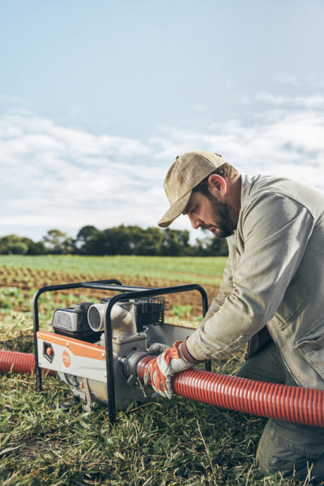 Pompa per acqua WP600 STIHL con motore 4 tempi da 63 m3/h.