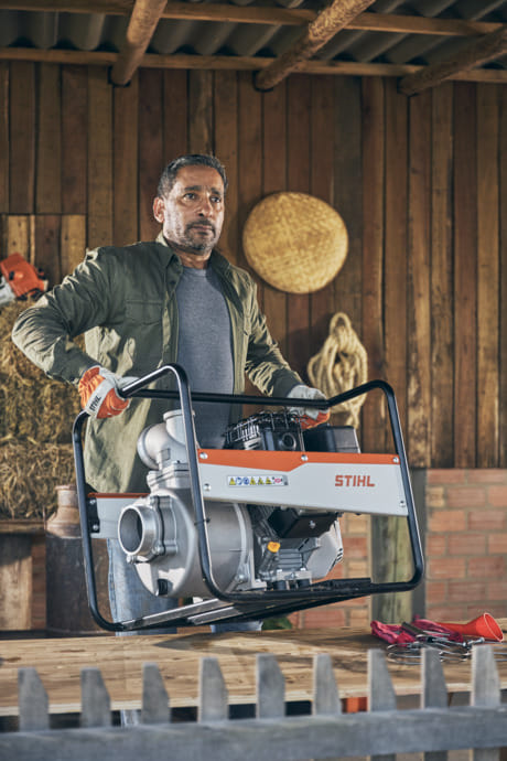 Pompa per acqua WP900 STIHL con motore 4 tempi da 94 m3/h.