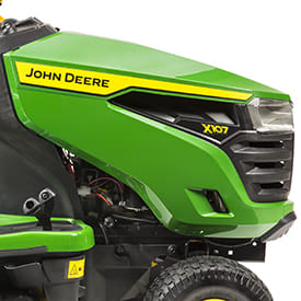 Trattorino rasaerba John Deere X107 da 500 cm3 a scarico laterale