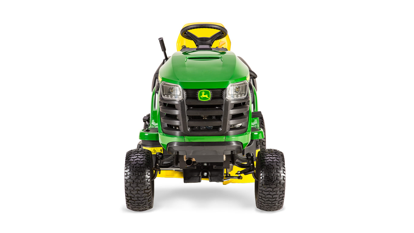 Trattorino rasaerba con raccolta John Deere X147 R con motore da 656cm3