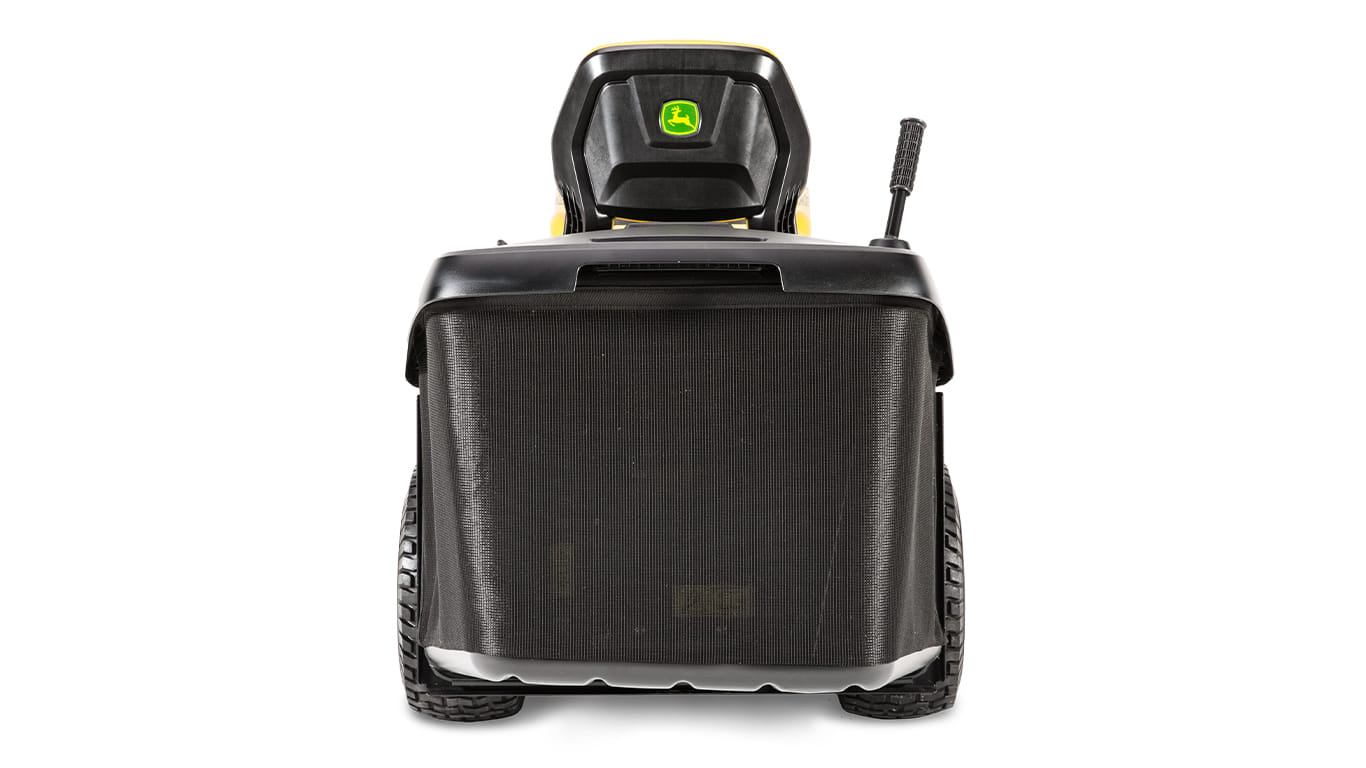 Trattorino rasaerba con raccolta John Deere X147 R con motore da 656cm3